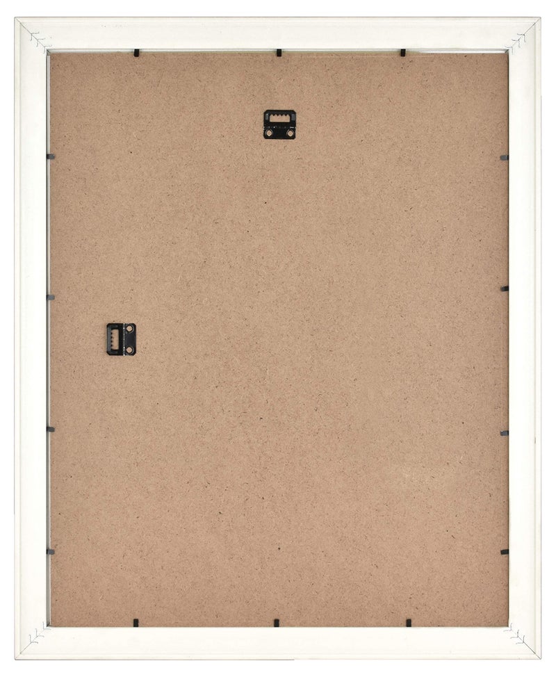 MCS Museum Poster Frame 16x20 White Woodgrain, Vertical & Horizontal Wall Hanging Large Picture Frame for Photos, Posters & Art Prints (1-Pack) - Image 4
